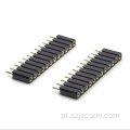 Conector de cabeçote fêmea usinado de 2,54 mm 12P